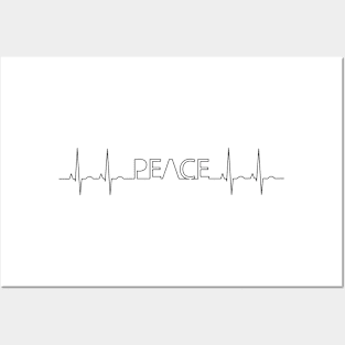 Minimal Peace Design Posters and Art